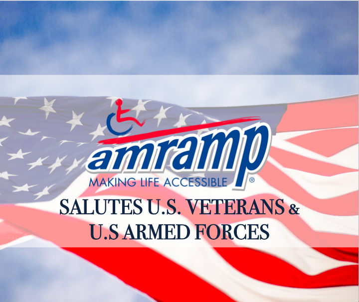 Amramp salutes for veterans day at Randolph, MA