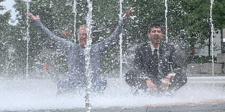 Amramp CEO Gets Soaked