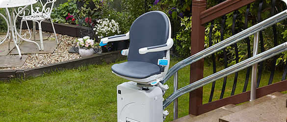 an ourdoor stair lift